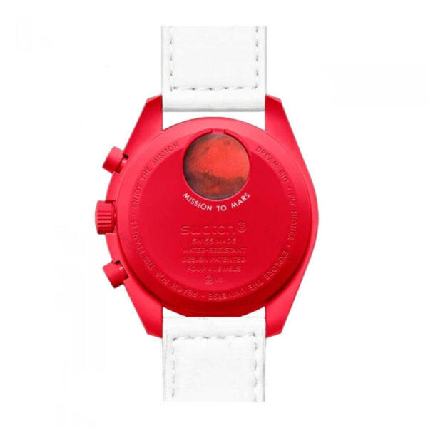 ساعت امگا سواچ مریخ مردانه سفید قرمز Omega-Swatch