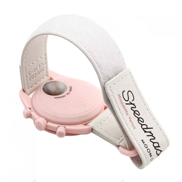 خرید ساعت امگا سواچ ونوس مردانه سفید صورتی Omega-Swatch